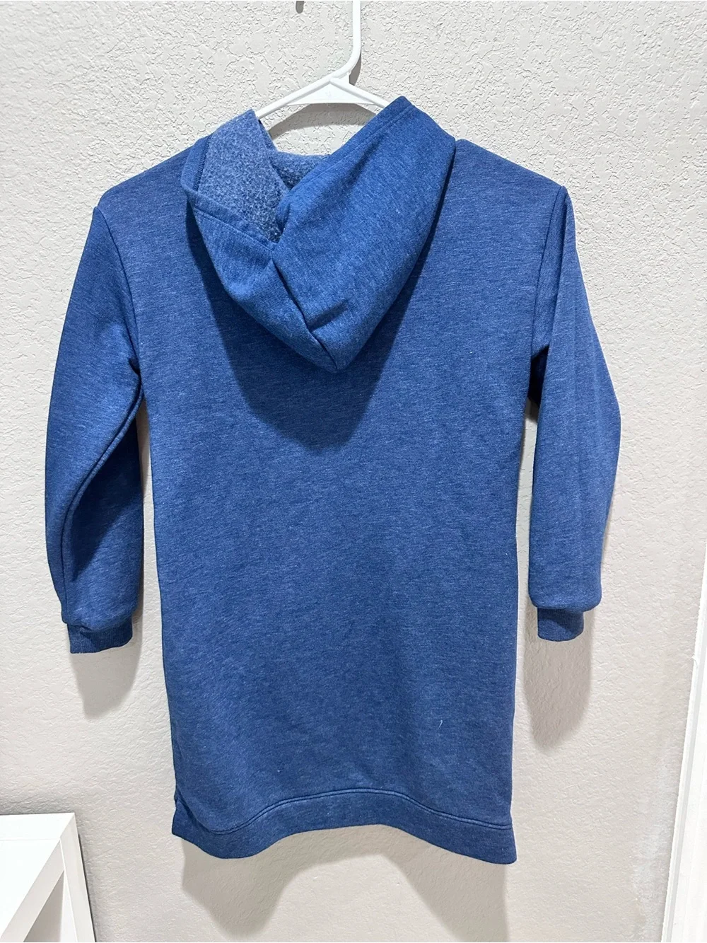 Old Navy Girls Navy Blue Hooded Sweatshirt Dress
